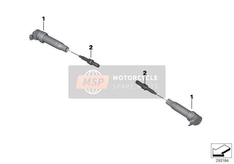 BMW R 1200 RT (0A03, 0A13) 2015 Zündspule/Zündkerze für ein 2015 BMW R 1200 RT (0A03, 0A13)