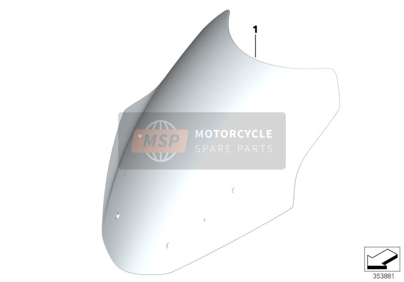 BMW R 1200 RT (0A03, 0A13) 2013 Windgeleider comfort voor een 2013 BMW R 1200 RT (0A03, 0A13)