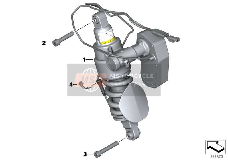 SPRING STRUT, ESA, REAR