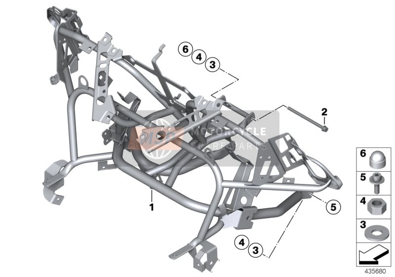 BMW R 1200 RT 10 (0430,0440) 2008 Soporte de revestimiento para un 2008 BMW R 1200 RT 10 (0430,0440)