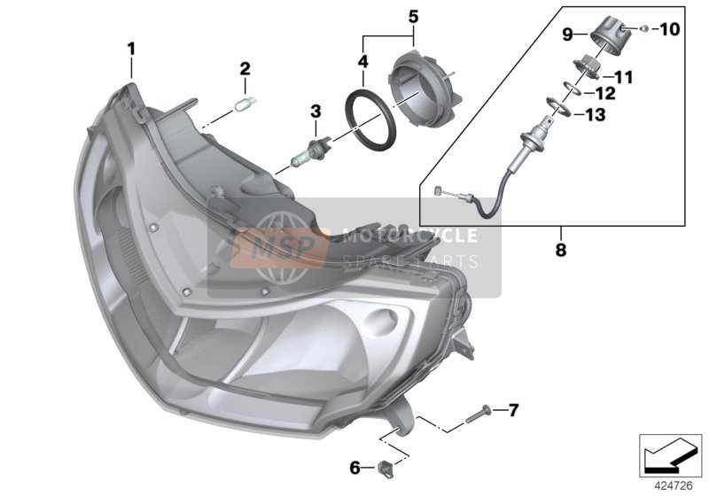 63122306989, Snijschroef, BMW, 2