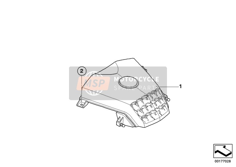 BMW R 1200 S (0366,0396) 2006 Feu arrière à LED pour un 2006 BMW R 1200 S (0366,0396)