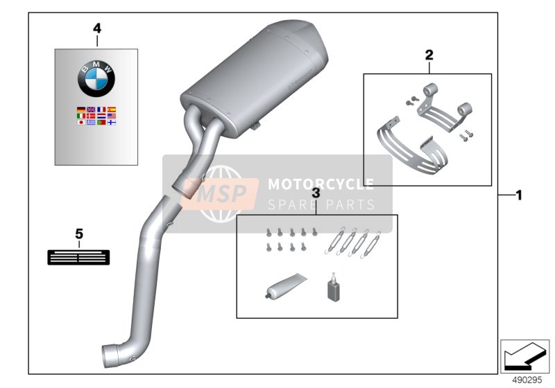 BMW R 1200 S (0366,0396) 2006 Silenciador deportivo para un 2006 BMW R 1200 S (0366,0396)