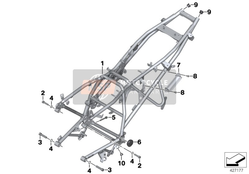 46517668161, Cuadro Trasero, BMW, 0