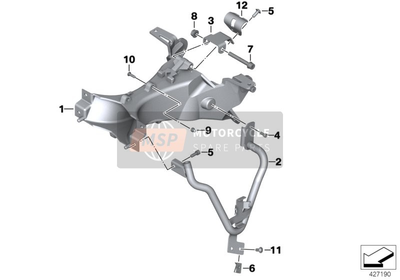 46637692405, Adapter Bekledingsbevestiging, BMW, 0