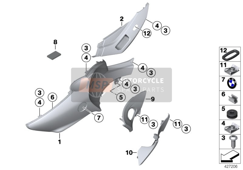 FAIRING SIDE SECTION / ATTACHMENT PARTS