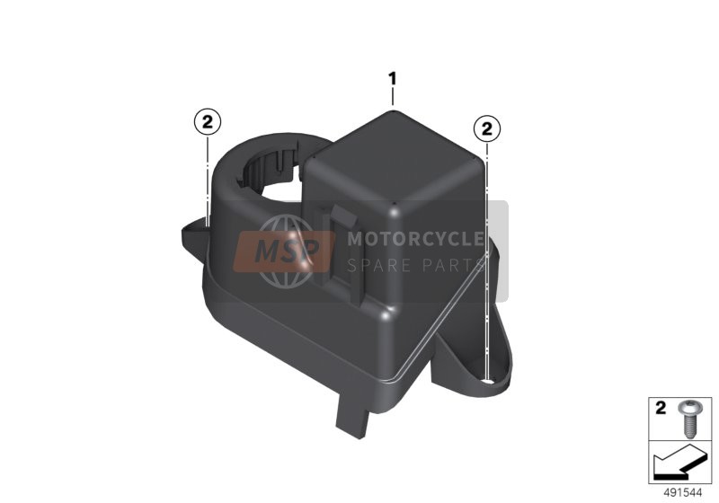 BMW R 1200 ST (0328,0338) 2003 Support pour relais de démarrage pour un 2003 BMW R 1200 ST (0328,0338)