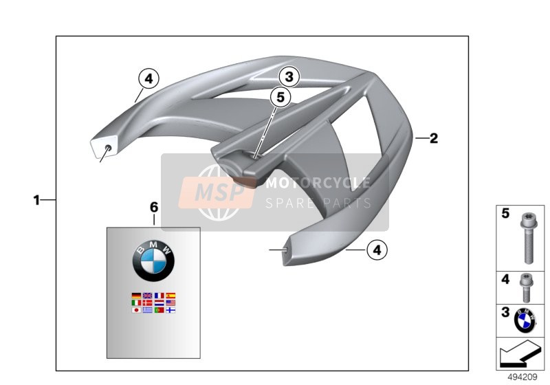 BMW R 1200 ST (0328,0338) 2004 Satz Gepäckbrücke/Einzelteile für ein 2004 BMW R 1200 ST (0328,0338)