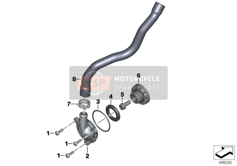 BMW R 1250 GS 19 (0J91, 0J93) 2019 ENGINE VENTILATION for a 2019 BMW R 1250 GS 19 (0J91, 0J93)