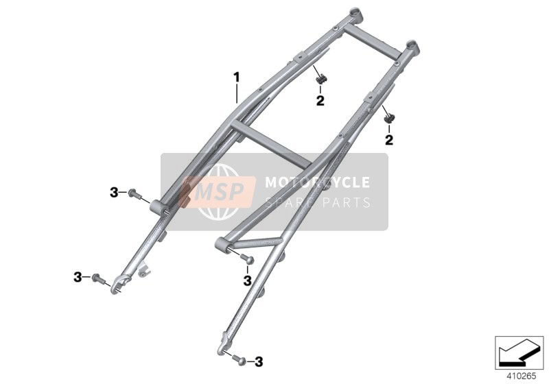 46518414321, Rear Frame, BMW, 0