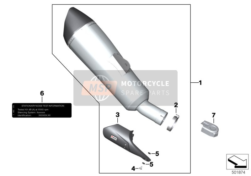 77119444595, Hp Sporteinddemper, BMW, 0