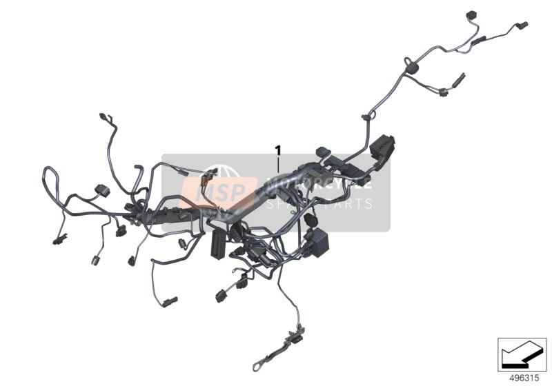 BMW R 1250 RS 19 (0J81, 0J83) 2018 MAIN WIRING HARNESS for a 2018 BMW R 1250 RS 19 (0J81, 0J83)