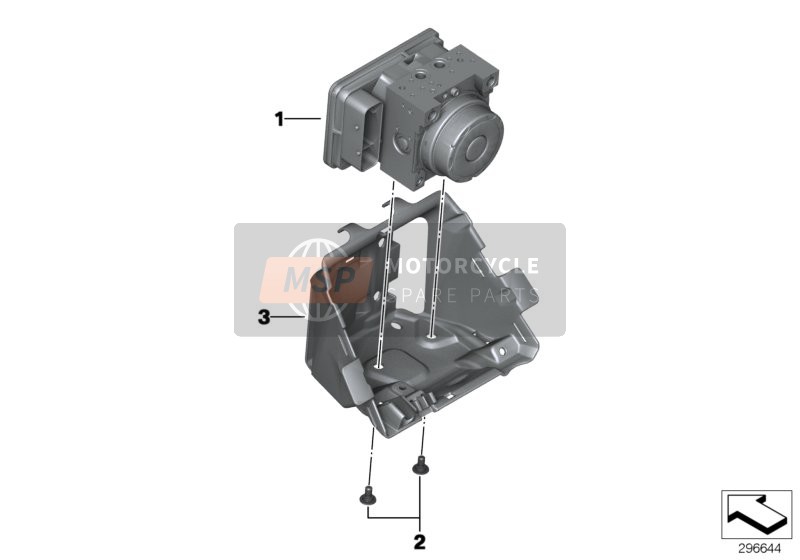 BMW R 1250 RT 19 (0J61, 0J63) 2019 Druckmodulator ABS für ein 2019 BMW R 1250 RT 19 (0J61, 0J63)