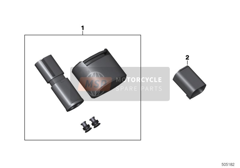 BMW R 1250 RT 19 (0J61, 0J63) 2019 BLIND CAPS for a 2019 BMW R 1250 RT 19 (0J61, 0J63)