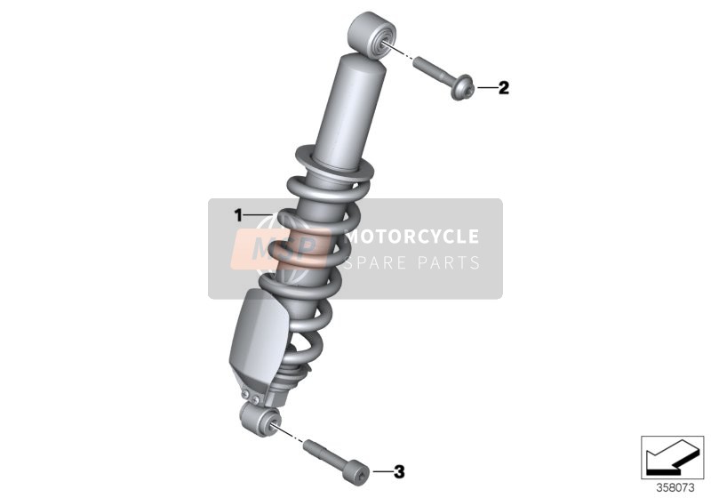 BMW R 1250 RT 19 (0J61, 0J63) 2017 SPRING STRUT, FRONT for a 2017 BMW R 1250 RT 19 (0J61, 0J63)