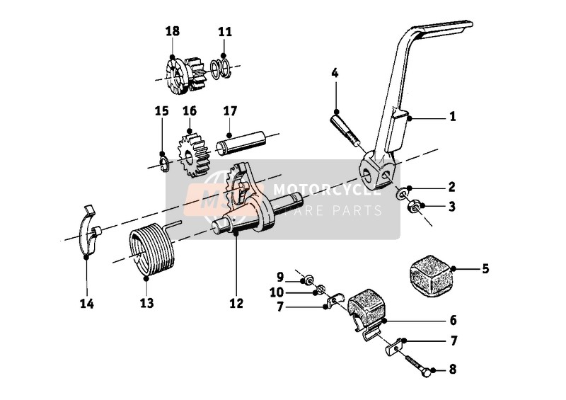 BMW R 24 1948 SPEED TRANSMISSION WITH KICK STARTER 2 for a 1948 BMW R 24