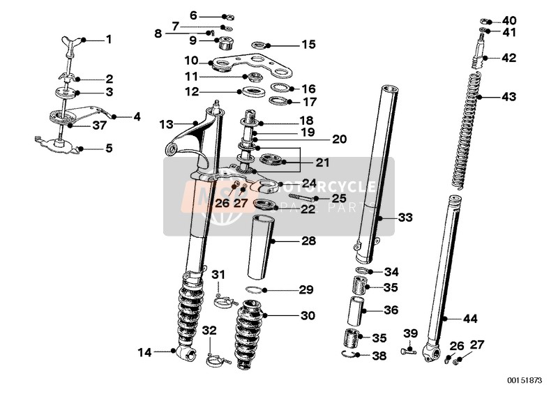 BMW R 24 1949 Telescope-fork for a 1949 BMW R 24