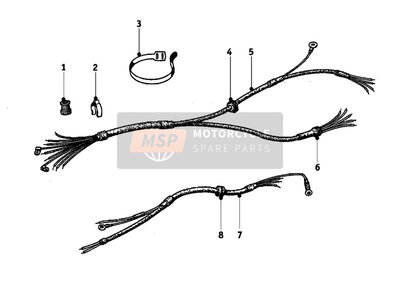 BMW R 24 1949 CABLE HARNESS for a 1949 BMW R 24