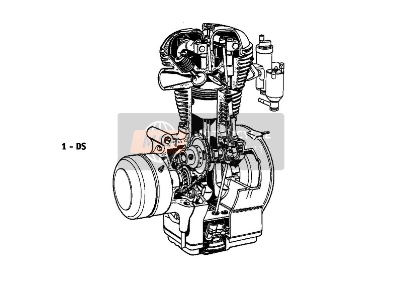 BMW R 25/2 1952 SHORT ENGINE for a 1952 BMW R 25/2