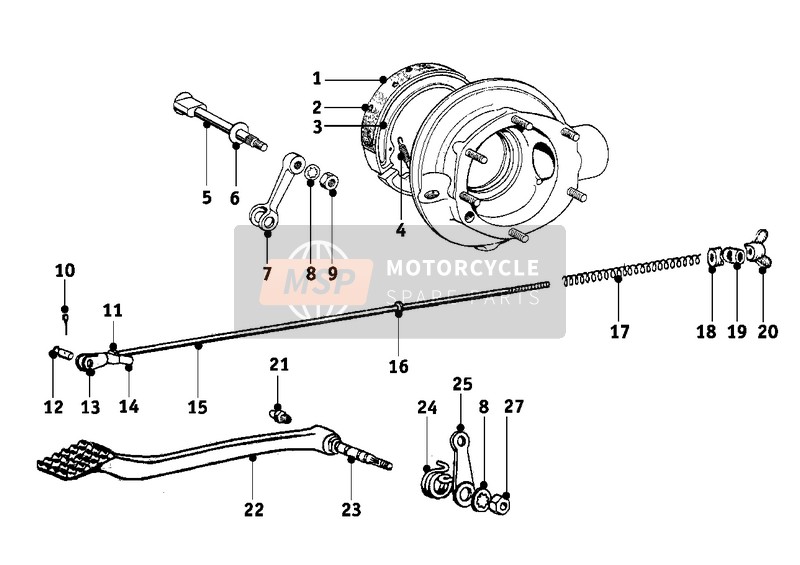 REAR WHEEL BRAKE