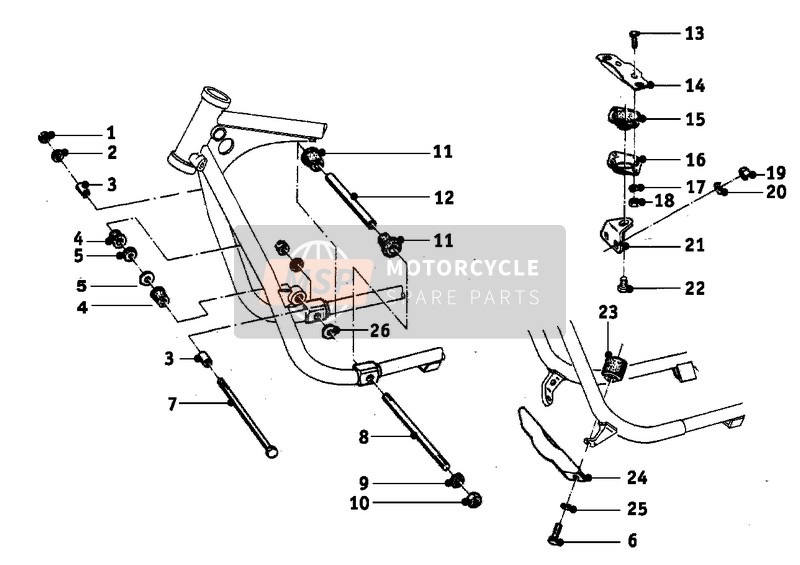 BMW R 25/2 1951 ENGINE SUSPENSION for a 1951 BMW R 25/2