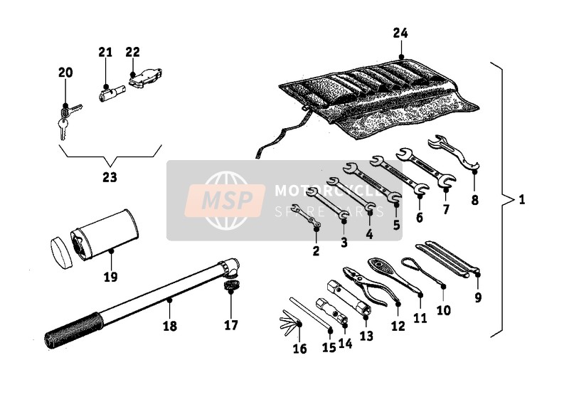 BMW R 25/2 1952 Car Tool for a 1952 BMW R 25/2