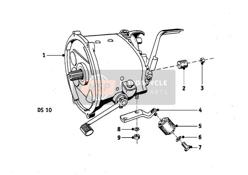 BMW R 25/3 1953 Transmissie voor een 1953 BMW R 25/3