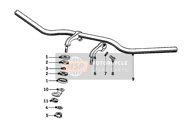 BMW R 25 1950 HANDLEBAR for a 1950 BMW R 25