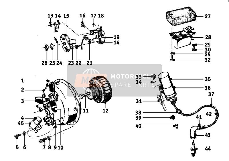 BMW R 26 1957 ALTERNATOR 1 for a 1957 BMW R 26