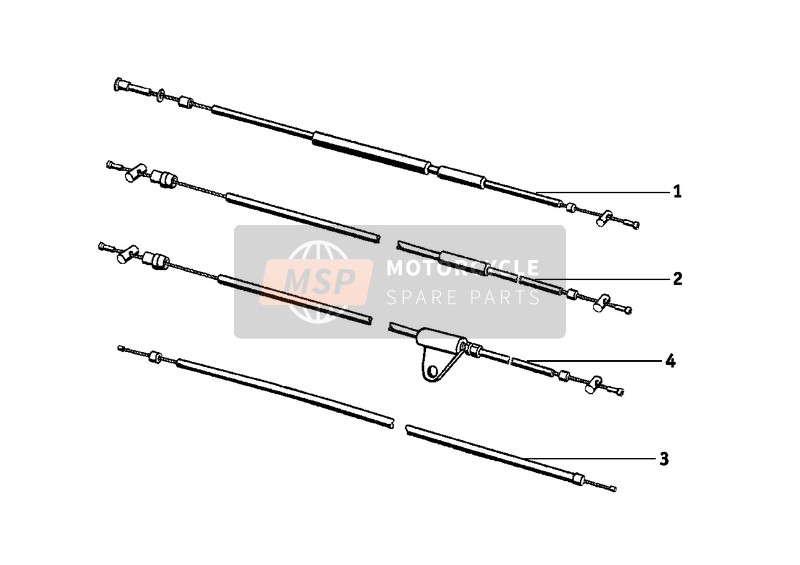 BMW R 26 1958 Kabel voor een 1958 BMW R 26