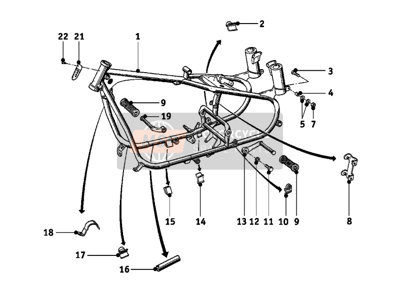 BMW R 27 1966 FRONT FRAME for a 1966 BMW R 27