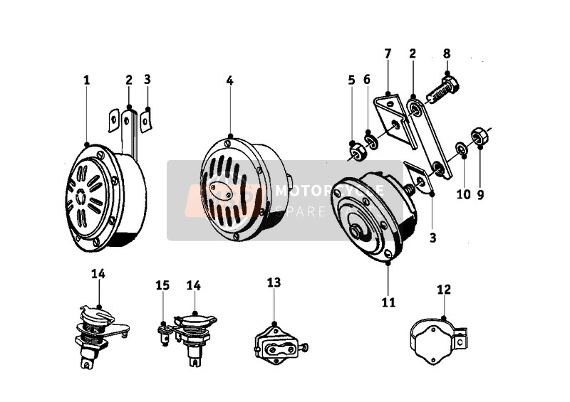 BMW R 27 1966 HORN for a 1966 BMW R 27