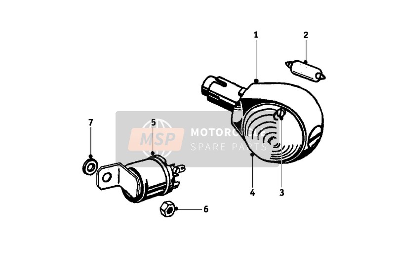 BMW R 27 1966 Feu clignotant pour un 1966 BMW R 27