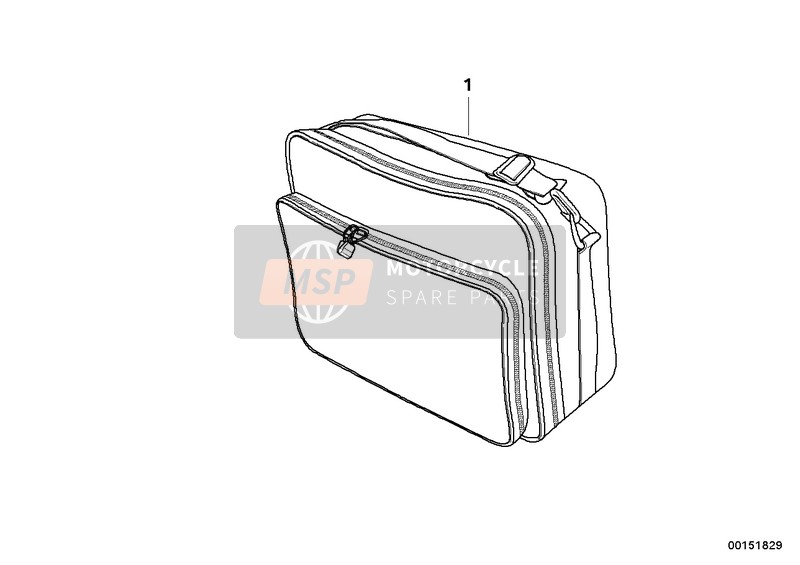 72605590042, Sac Pour Coffre Touring, BMW, 0