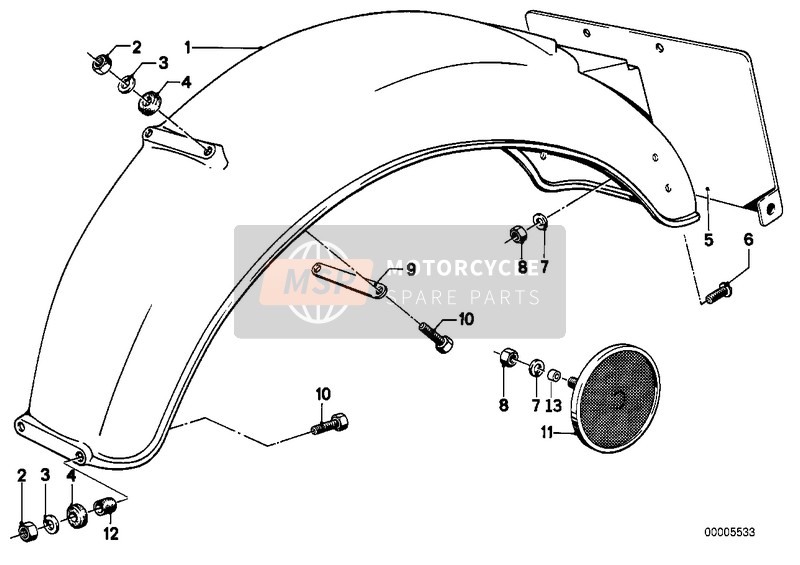 63141244430, Reflektor Gelb, BMW, 2