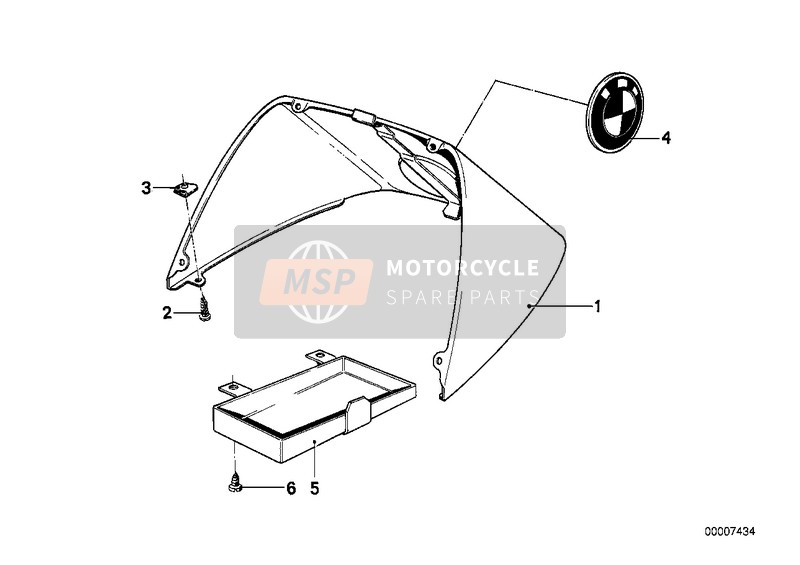 BMW R 45 1979 TAIL PART for a 1979 BMW R 45