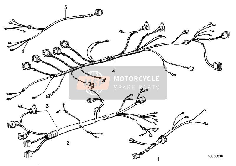 BMW R 45 1978 Arnés de cable para un 1978 BMW R 45