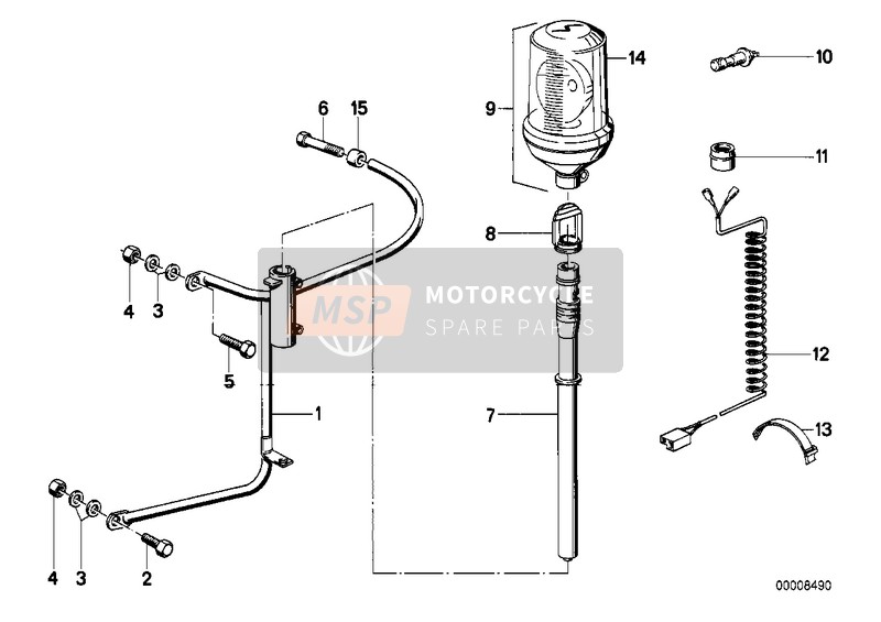 BMW R 45 1980 Señal luminosa omnidireccional para un 1980 BMW R 45