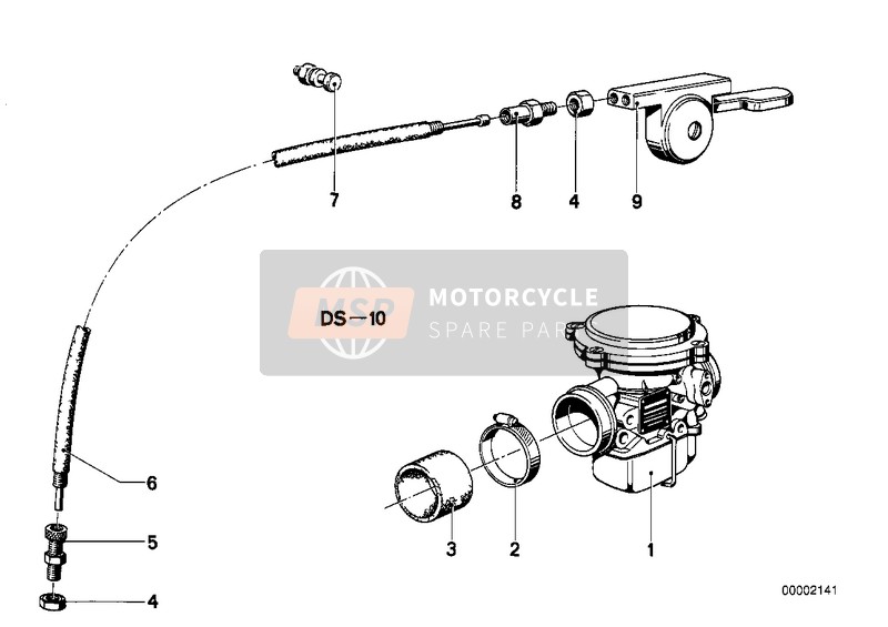 BMW R 45 1983 CARBURETOR 1 for a 1983 BMW R 45