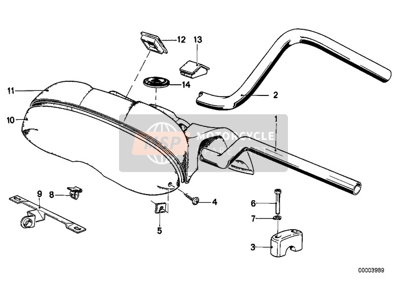 32711236297, Coussin De Protection Bas, BMW, 1