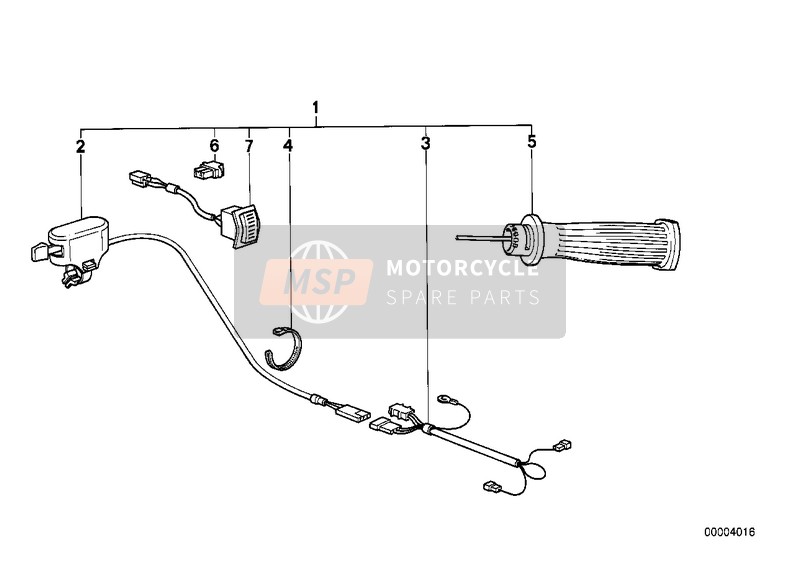 BMW R 45 1980 Nachrüstsatz Griff beheizt für ein 1980 BMW R 45