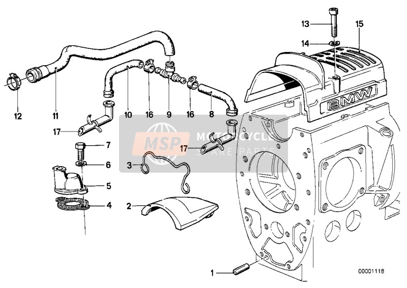 13721337342, Abrazadera Tubo Flexible, BMW, 2