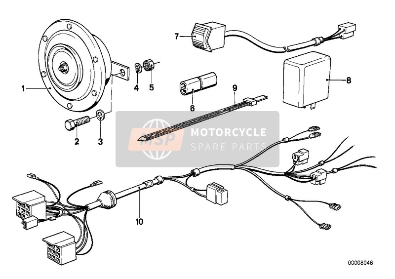 BMW R 45/N 1983 Avvisatore acust. autorità per un 1983 BMW R 45/N