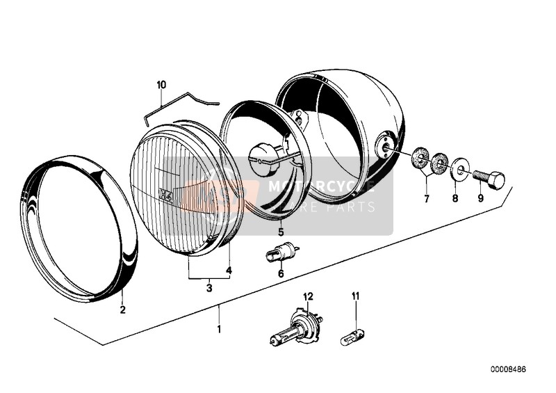 BMW R 45/N 1984 Phare pour un 1984 BMW R 45/N