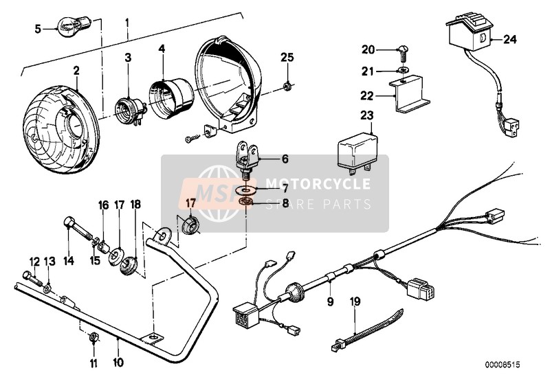 BMW R 45/N 1979 Lampe d'avertissement - ULO pour un 1979 BMW R 45/N