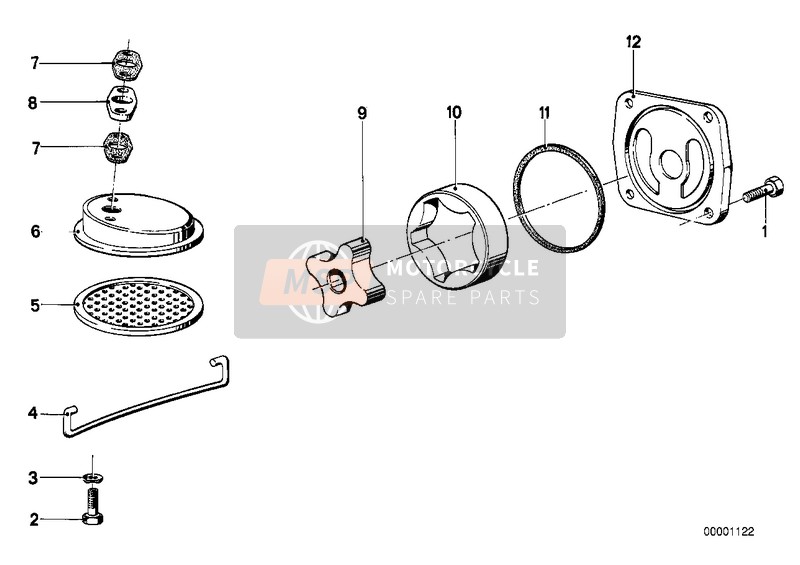 BMW R 45/N 1981 SINGLE PARTS FOR OIL PUMP for a 1981 BMW R 45/N