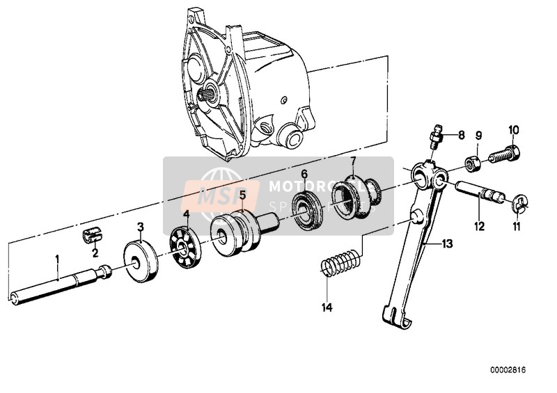 BMW R 45/N 1981 Commande d'embrayage 1 pour un 1981 BMW R 45/N