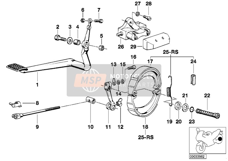 REAR WHEEL BRAKE