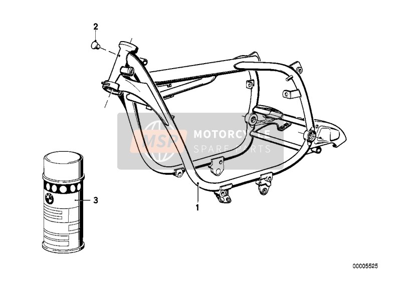 BMW R 45/N 1983 Marco frontal para un 1983 BMW R 45/N