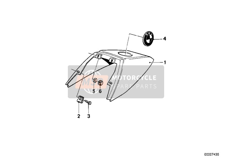 BMW R 45T 1985 Partie arriere pour un 1985 BMW R 45T